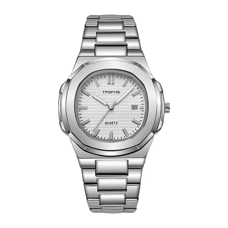 Мужские кварцевые часы с календарем, красные светящиеся водонепроницаемые часы с стальным браслетом
Мужские кварцевые часы с календарем, красные светящиеся водонепроницаемые часы с стальным браслетом