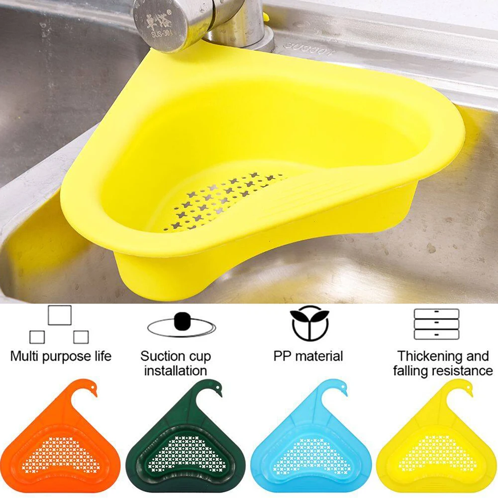 Kitchen Sink Drain Basket Durable Swan-Shaped Hanging Sink Strainer Fruit and Vegetable Drain Rack Kitchen Bathroom Accessories
Kitchen Sink Drain Basket Durable Swan-Shaped Hanging Sink Strainer Fruit and Vegetable Drain Rack Kitchen Bathroom Accessories