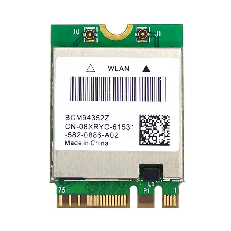 Dual Band Wireless BCM94352Z WIFI Card Wireless Network Card 1200Mbps Bluetooth4.0 NGFF 802.11Ac Wlan Adapter DW1560
Dual Band Wireless BCM94352Z WIFI Card Wireless Network Card 1200Mbps Bluetooth4.0 NGFF 802.11Ac Wlan Adapter DW1560