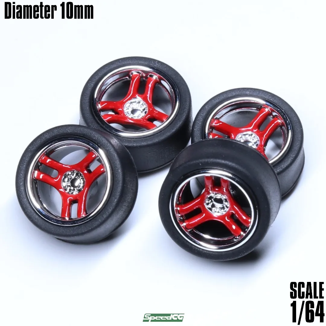 SpeedCG 1:64 ABS Material Wheel for Car Modified Parts Diameter 10mm For Model Car Racing Vehicle Toy Tomica Hotwheels (Type P) 
SpeedCG 1:64 ABS Material Wheel for Car Modified Parts Diameter 10mm For Model Car Racing Vehicle Toy Tomica Hotwheels (Type P)