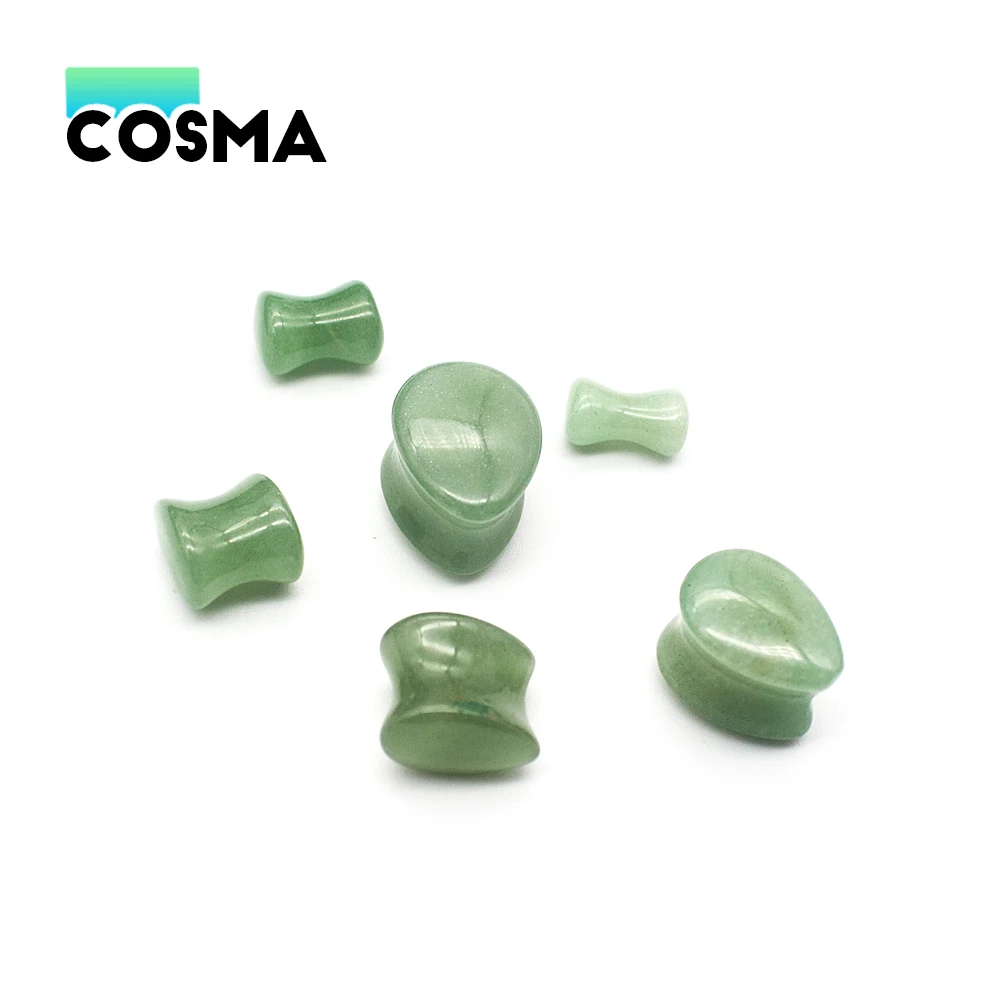 COSMA 1pair Double Curved Water Drop Ear Expander Fashion Simple Green Aventurine Ear Expander Body Piercing Jewelry
COSMA 1pair Double Curved Water Drop Ear Expander Fashion Simple Green Aventurine Ear Expander Body Piercing Jewelry