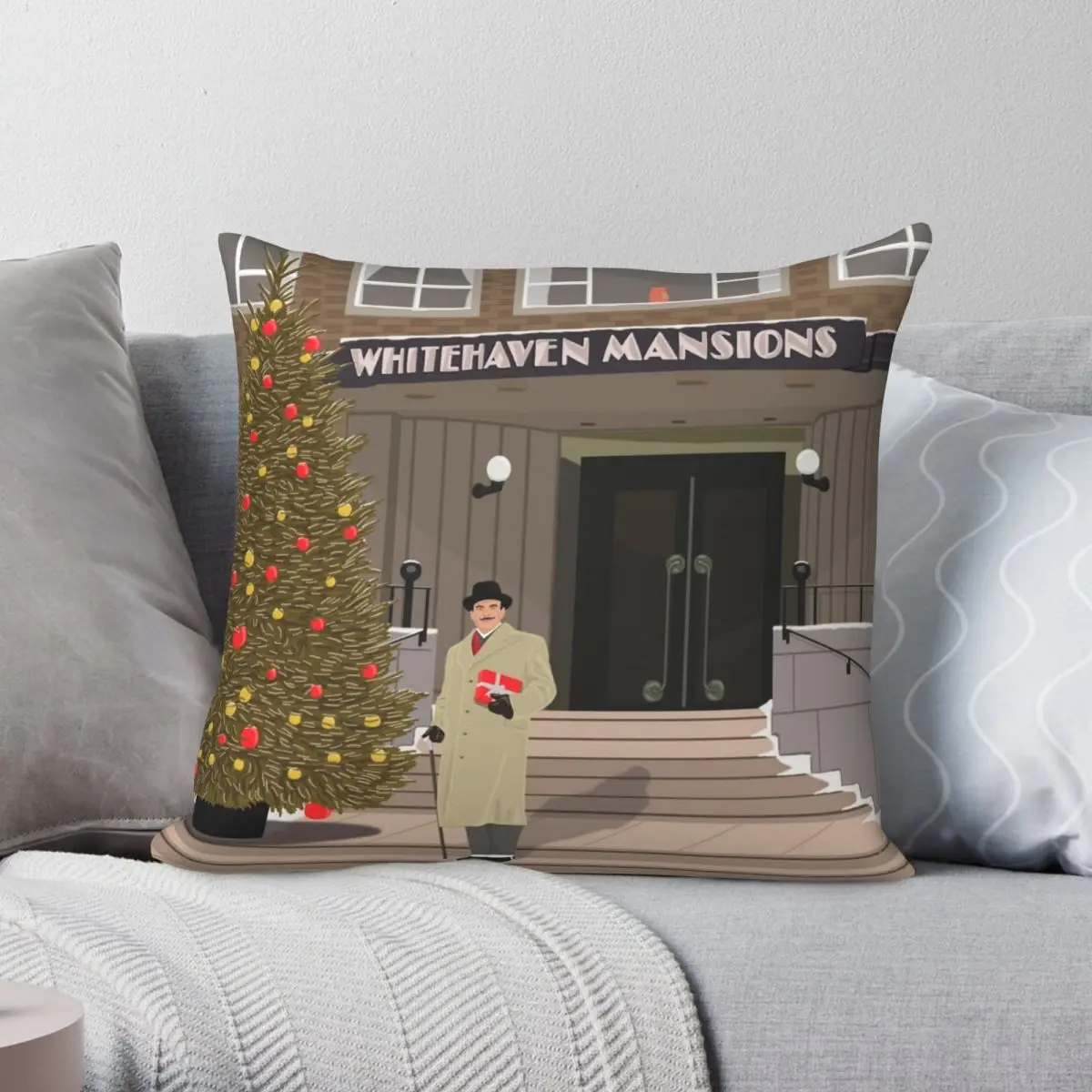 Christmas At Whitehaven Mansions Square Pillowcase Polyester Linen Velvet Printed Zip Decorative Sofa Seater Cushion Cover 45x45
Christmas At Whitehaven Mansions Square Pillowcase Polyester Linen Velvet Printed Zip Decorative Sofa Seater Cushion Cover 45x45