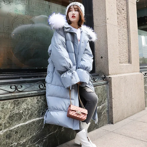 

Women Winter Jacket XLong Down Coat Female Large Raccoon Fur Hood Clothes Thick Warm Ladies Jackets Coats Hiver 19001