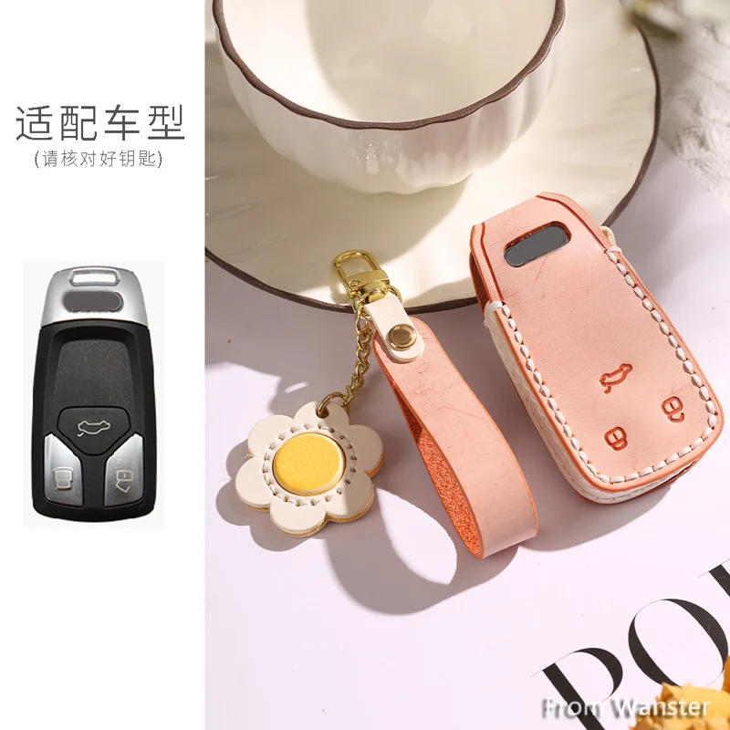 Fog Wax Leather Car Key Case Smart Remote Key Cover for For Audi A4 B9 A5 A6 8S 8W Q5 Q7 4M S4 S5 S7 TT TTS TFSI RS Accessories
Fog Wax Leather Car Key Case Smart Remote Key Cover for For Audi A4 B9 A5 A6 8S 8W Q5 Q7 4M S4 S5 S7 TT TTS TFSI RS Accessories
