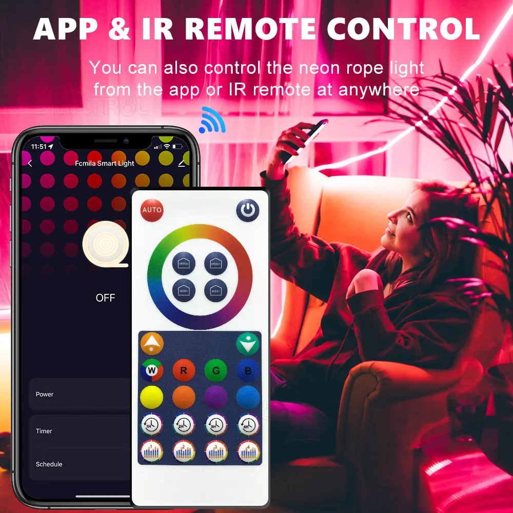 Flexible Dimmable Music Dream Color TV Backlight Shape DIY Waterproof Silicone TUYA LED Neon Strip Wifi Smart
Flexible Dimmable Music Dream Color TV Backlight Shape DIY Waterproof Silicone TUYA LED Neon Strip Wifi Smart