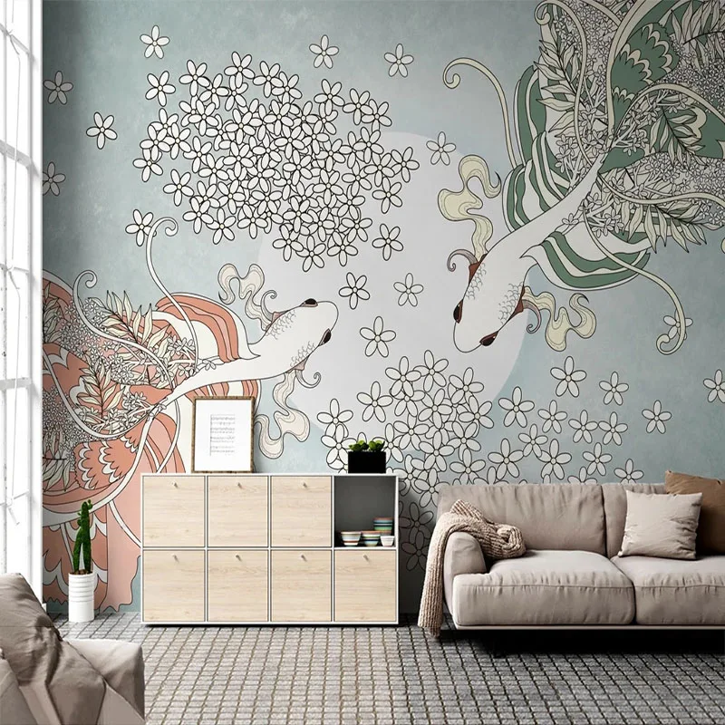 Custom Mural 3D Nordic Simple Small Fresh Line Drawing Goldfish Background Wall Wallpaper Mural Painting Papel De Parede Tapet
Custom Mural 3D Nordic Simple Small Fresh Line Drawing Goldfish Background Wall Wallpaper Mural Painting Papel De Parede Tapet