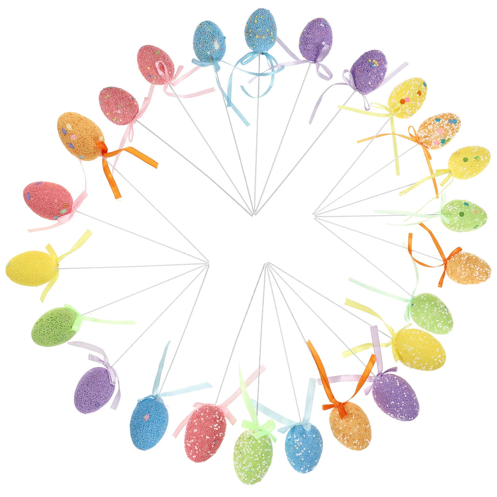 24 Pcs Easter Egg Decor Topper Egg Ornament Easter Egg Flower Picks Cupcake Topper Easter Eggs Paper Cup Fake Egg
24 Pcs Easter Egg Decor Topper Egg Ornament Easter Egg Flower Picks Cupcake Topper Easter Eggs Paper Cup Fake Egg