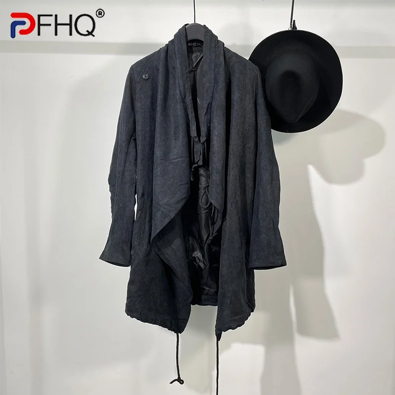 Мужская Асимметричная рубашка PFHQ, однобортная Свободная блузка с длинным рукавом, лето 2023
Мужская Асимметричная рубашка PFHQ, однобортная Свободная блузка с длинным рукавом, лето 2023