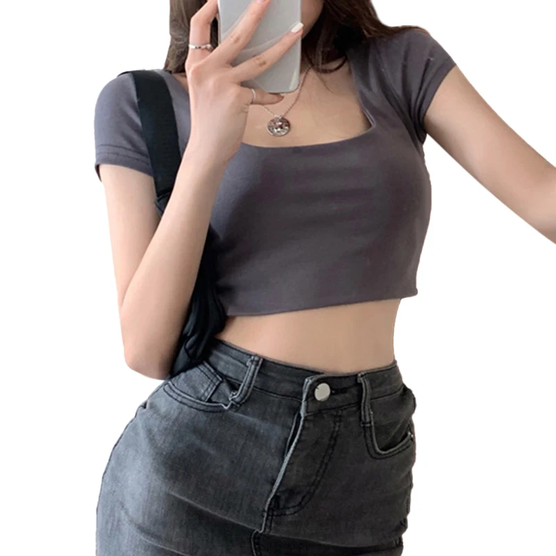 Kayotuas Women T-Shirt Summer Retro Vintage Off-the-Shoulder Round Neck Slim Fitness Ladies Casual Streetwear Crop Tops
Kayotuas Women T-Shirt Summer Retro Vintage Off-the-Shoulder Round Neck Slim Fitness Ladies Casual Streetwear Crop Tops