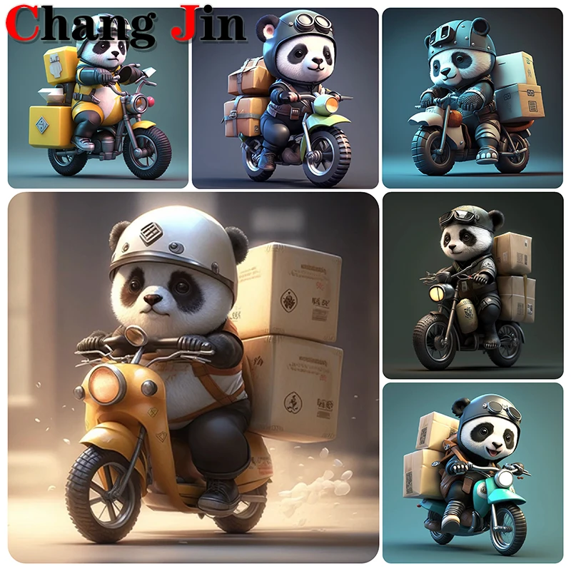 5D Diy Diamond Painting Cartoon Panda Courier Cross Stitch Chinoiserie Animals Diamond Art Embroidery Mosaic Home Decor Gifts
5D Diy Diamond Painting Cartoon Panda Courier Cross Stitch Chinoiserie Animals Diamond Art Embroidery Mosaic Home Decor Gifts