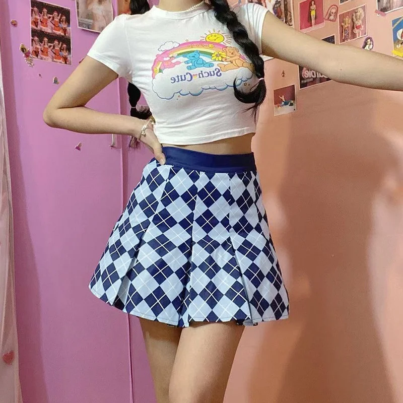 Preppy Style Mini Skirts Women Sweet Girl Argyle Print High Waist Plaid Skirt 2021 Summer Cottagecore Cute Chic Sport Skirts New
Preppy Style Mini Skirts Women Sweet Girl Argyle Print High Waist Plaid Skirt 2021 Summer Cottagecore Cute Chic Sport Skirts New