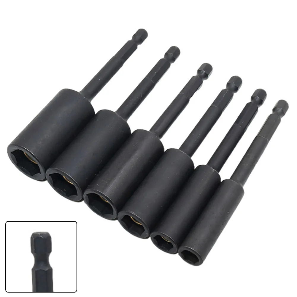 

1pcs 100mm Deepen Socket Wrenches 1/4'' Hexagon Nut Driver Bit Magnetic Retractable Socket Wrench Extension Bar H7-H14