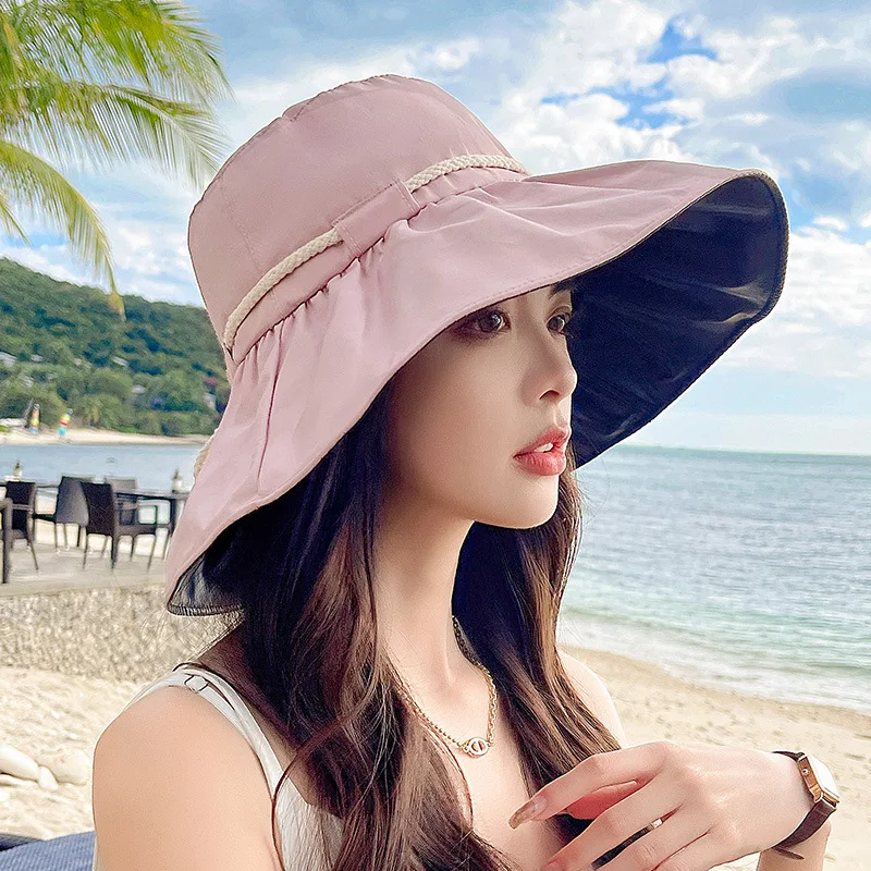 Olokele 2022 Anti-UV Summer Hats Double Layer Sun Protection Caps for Women Girls Bucket Hats Big Brim for Outdoor Beach
Olokele 2022 Anti-UV Summer Hats Double Layer Sun Protection Caps for Women Girls Bucket Hats Big Brim for Outdoor Beach