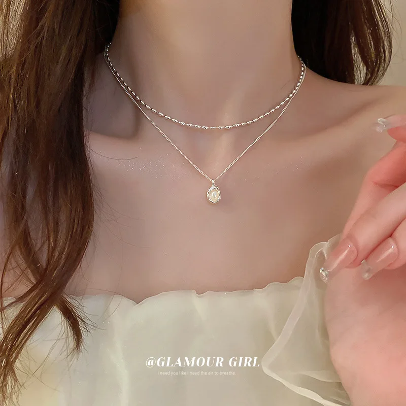 Simple And Irregular Pearl Double-Layer Women'S Necklace Fashion Ins All-Match High-Grade Sense Of Temperament
Simple And Irregular Pearl Double-Layer Women'S Necklace Fashion Ins All-Match High-Grade Sense Of Temperament