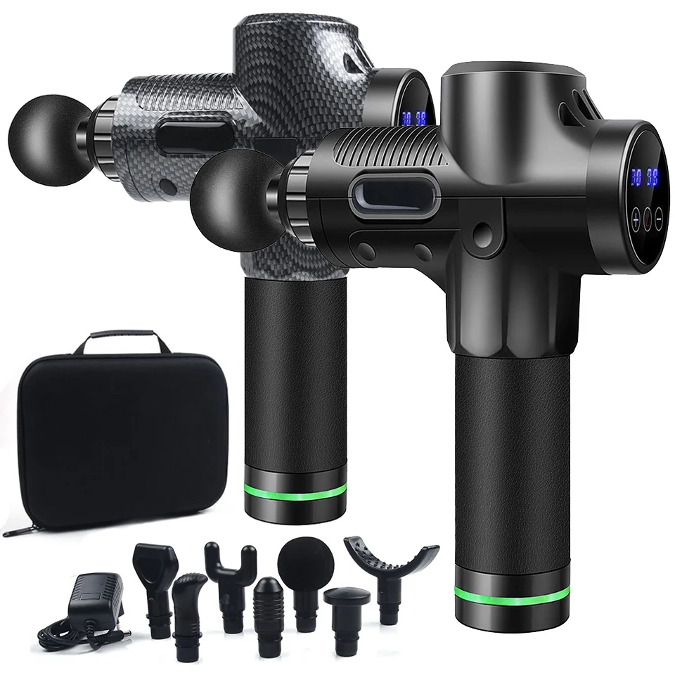 7 Heads LCD Touch 30 Speed High Frequency Massage Gun Muscle Relax Body Relaxation Electric Fascial Gun Massager Pistolet
7 Heads LCD Touch 30 Speed High Frequency Massage Gun Muscle Relax Body Relaxation Electric Fascial Gun Massager Pistolet