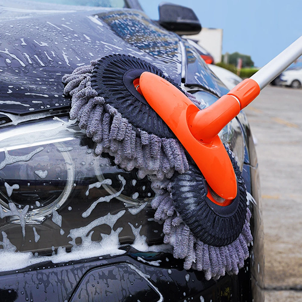 Double Brush Head Rotating Car Wash Mop Three-Section Telescopic Mop Roof Window Cleaning Maintenance Auto Supplies Accessories
Double Brush Head Rotating Car Wash Mop Three-Section Telescopic Mop Roof Window Cleaning Maintenance Auto Supplies Accessories