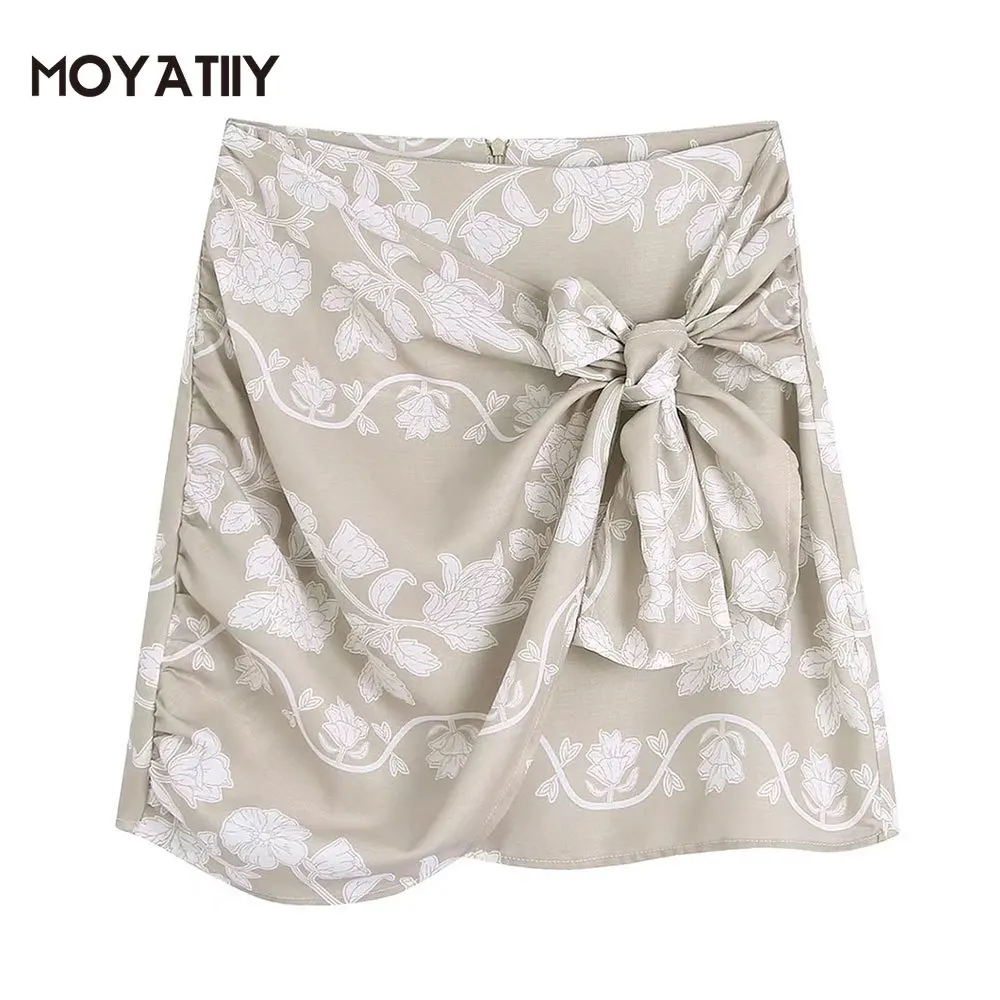 MOYATIIY Women 2022 Fashion Printed Mini Skirt Retro Floral Print Pattern Skirts Dresses with Lace Up Female Vestidos
MOYATIIY Women 2022 Fashion Printed Mini Skirt Retro Floral Print Pattern Skirts Dresses with Lace Up Female Vestidos