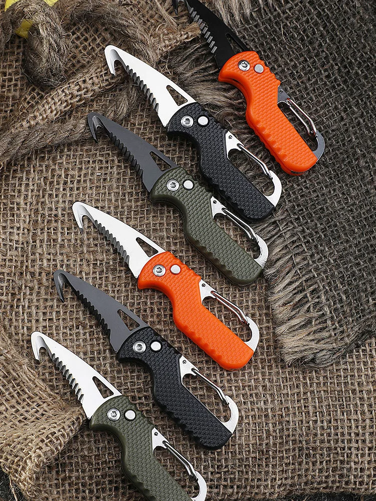 Portable Folding Knife Sawtooth Pull Hook EDC Opening Parcel Pocket Knife Multifunctional Outdoor Travel Emergency Survival Tool
Portable Folding Knife Sawtooth Pull Hook EDC Opening Parcel Pocket Knife Multifunctional Outdoor Travel Emergency Survival Tool