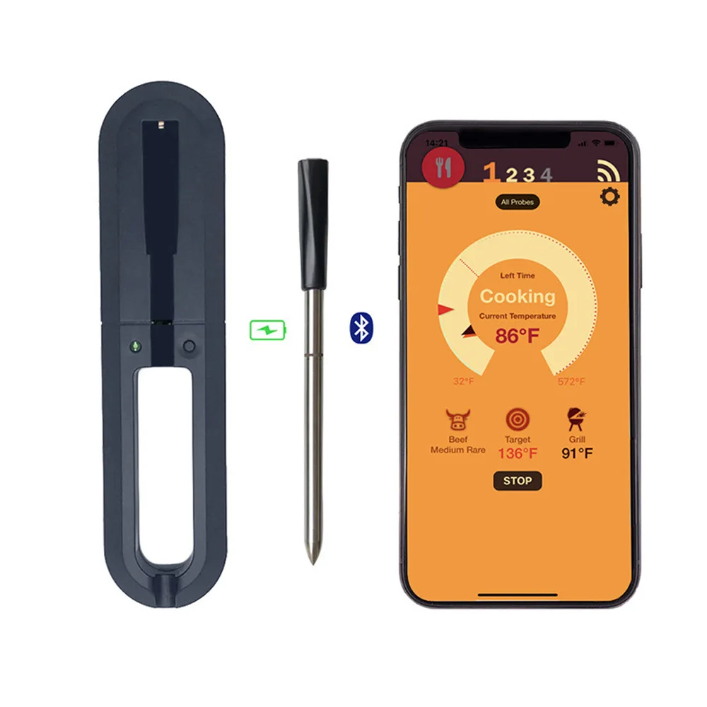 Kitchen Oven Thermometer Wireless Smart BBQ Meat Food Cooking Steak Thermometer Bluetooth Outdoor Barbecue Gifts 2022
Kitchen Oven Thermometer Wireless Smart BBQ Meat Food Cooking Steak Thermometer Bluetooth Outdoor Barbecue Gifts 2022