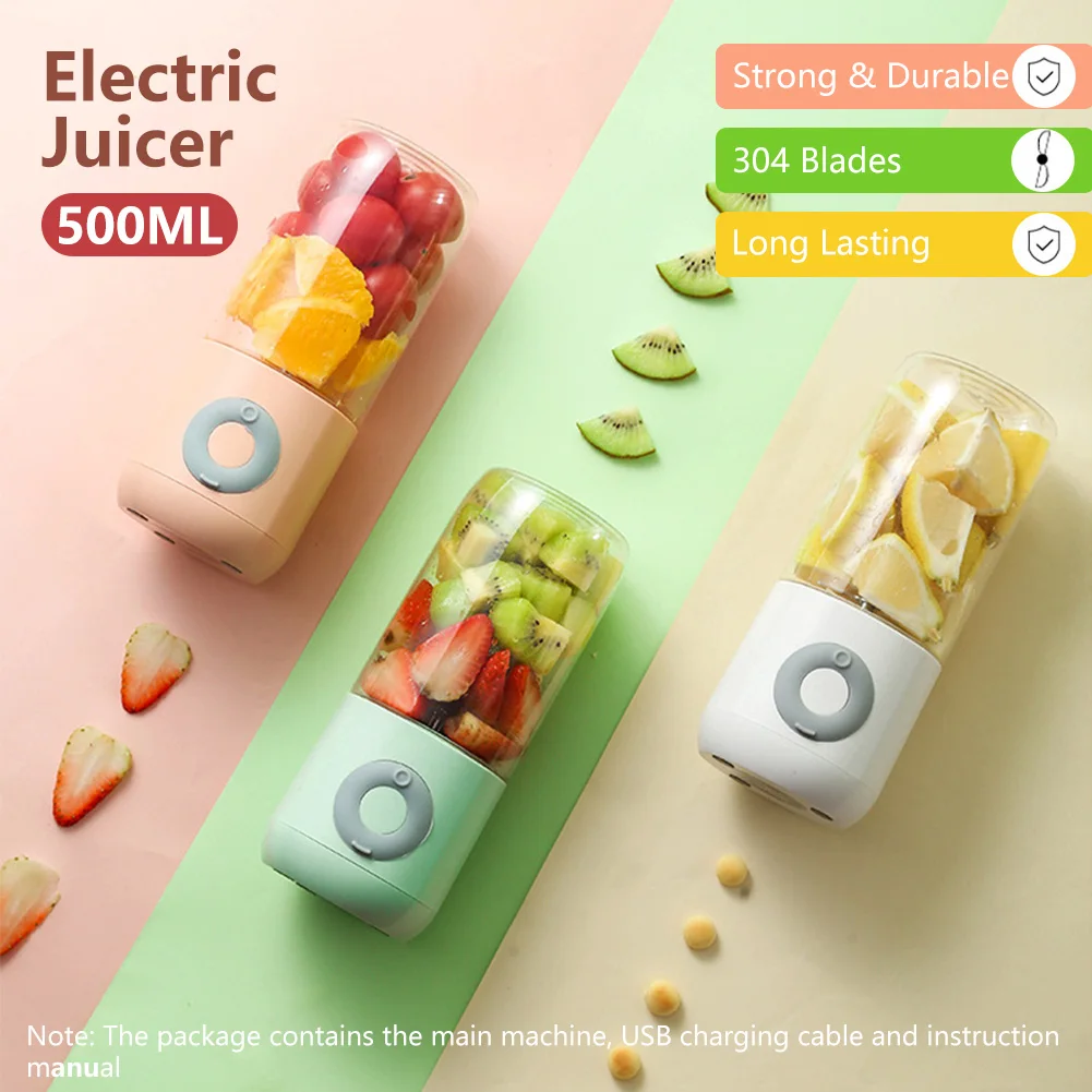 Portable Mini Juicer Blender USB Rechargeable 4-Blade Cutter Juicer Blenders Food Processor Milk Shake Smoothie Maker Mixer
Portable Mini Juicer Blender USB Rechargeable 4-Blade Cutter Juicer Blenders Food Processor Milk Shake Smoothie Maker Mixer