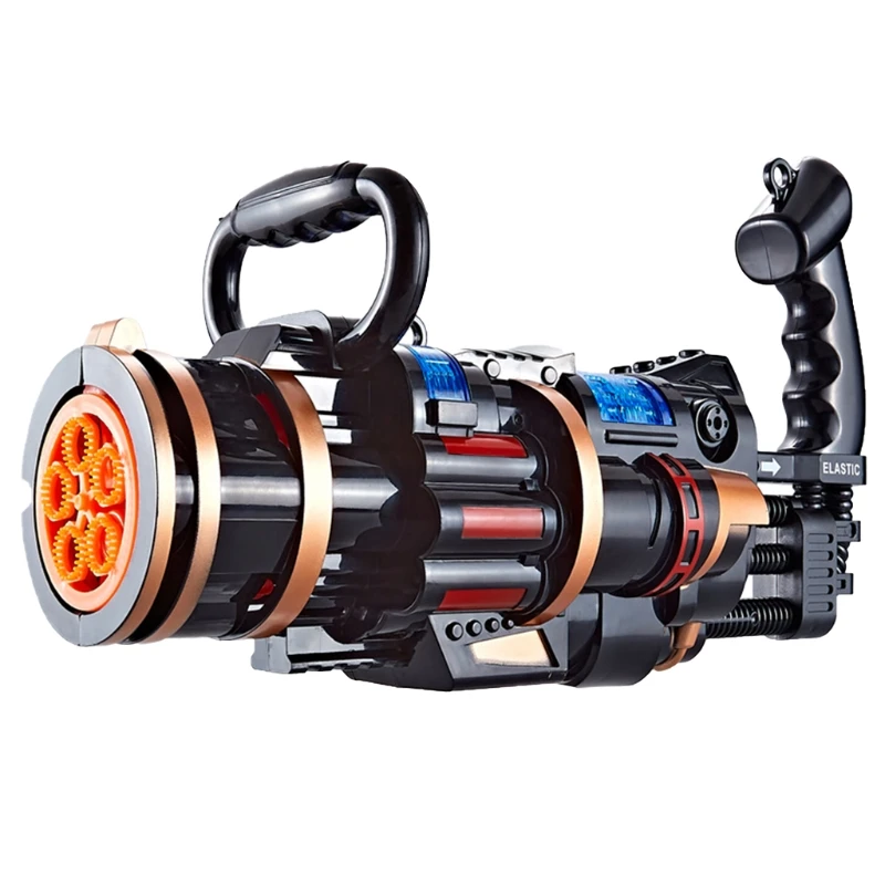 Summer Toy Outdoor Games Gatling Bubble Machine Musical Bubble Maker Realistic Toy with Light Outdoor Gift for Toddler
Summer Toy Outdoor Games Gatling Bubble Machine Musical Bubble Maker Realistic Toy with Light Outdoor Gift for Toddler