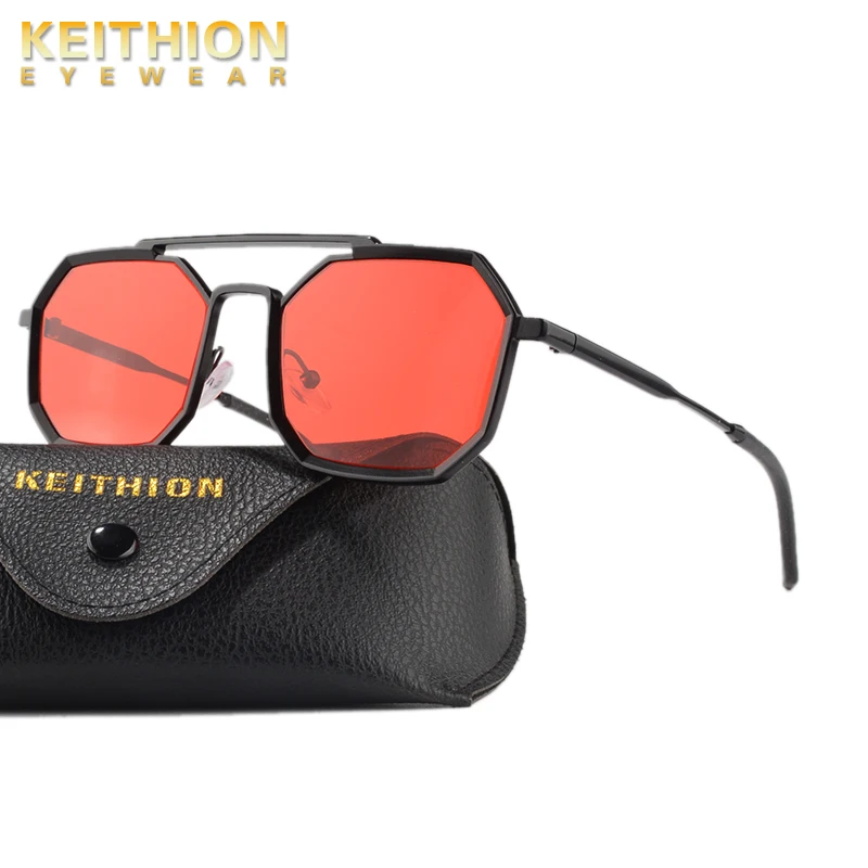 KEITHION Classic Steampunk Style Sunglasses, Men Women Polygonal Metal Small Frame Sunglasses, 100% UV Protection
KEITHION Classic Steampunk Style Sunglasses, Men Women Polygonal Metal Small Frame Sunglasses, 100% UV Protection