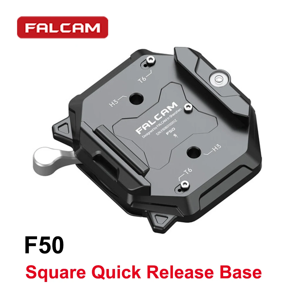 Falcam F50 Square Quick Release System Base Aluminum Alloy Anti-spin Screw 50KG Payload QR Plate Mount for Tripod Silde Rail
Falcam F50 Square Quick Release System Base Aluminum Alloy Anti-spin Screw 50KG Payload QR Plate Mount for Tripod Silde Rail