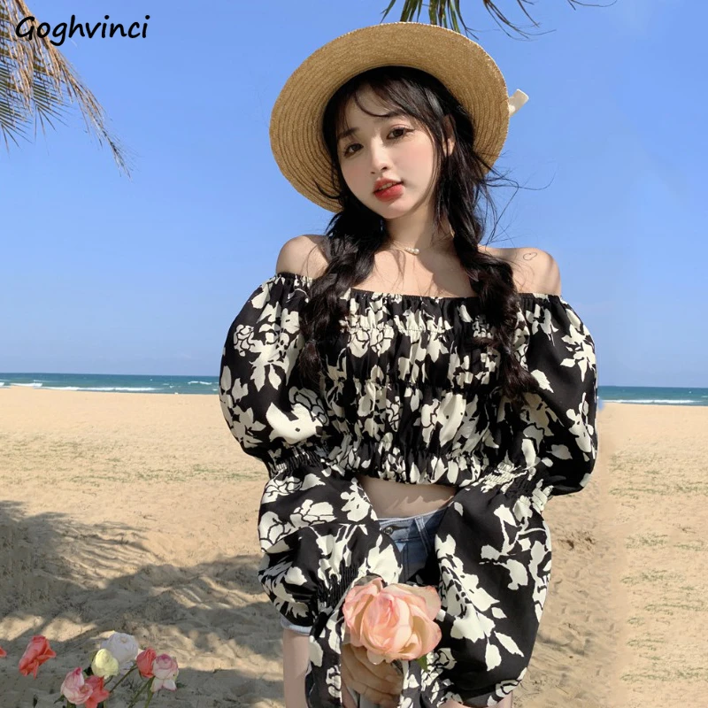 Blouses Women Loose Slash Neck Sexy Fashion Classical Female All-match Streetwear Casual Young Student Summer Beach Party Sweet
Blouses Women Loose Slash Neck Sexy Fashion Classical Female All-match Streetwear Casual Young Student Summer Beach Party Sweet
