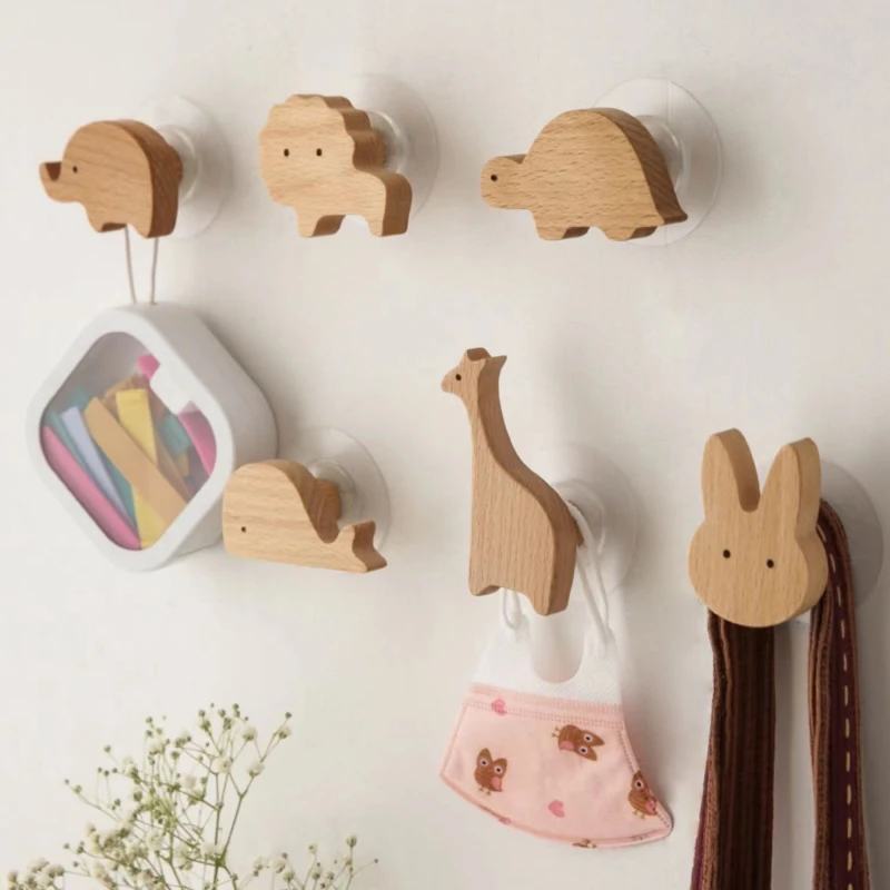 Cute Wall Wooden Hooks Room Decor Animal Hook Wall Keychain Coat Hook Home Decoration Solid Wood Hook Hanger Kitchen Accessories
Cute Wall Wooden Hooks Room Decor Animal Hook Wall Keychain Coat Hook Home Decoration Solid Wood Hook Hanger Kitchen Accessories
