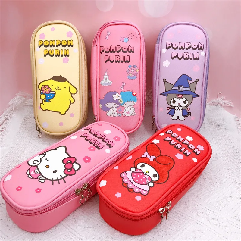 Cartoon Double Zipper PU Bag Student Large-capacity Pencil Case Stationery Box Kuromi My Melody Kawaii Storage Anime Pencil Case
Cartoon Double Zipper PU Bag Student Large-capacity Pencil Case Stationery Box Kuromi My Melody Kawaii Storage Anime Pencil Case