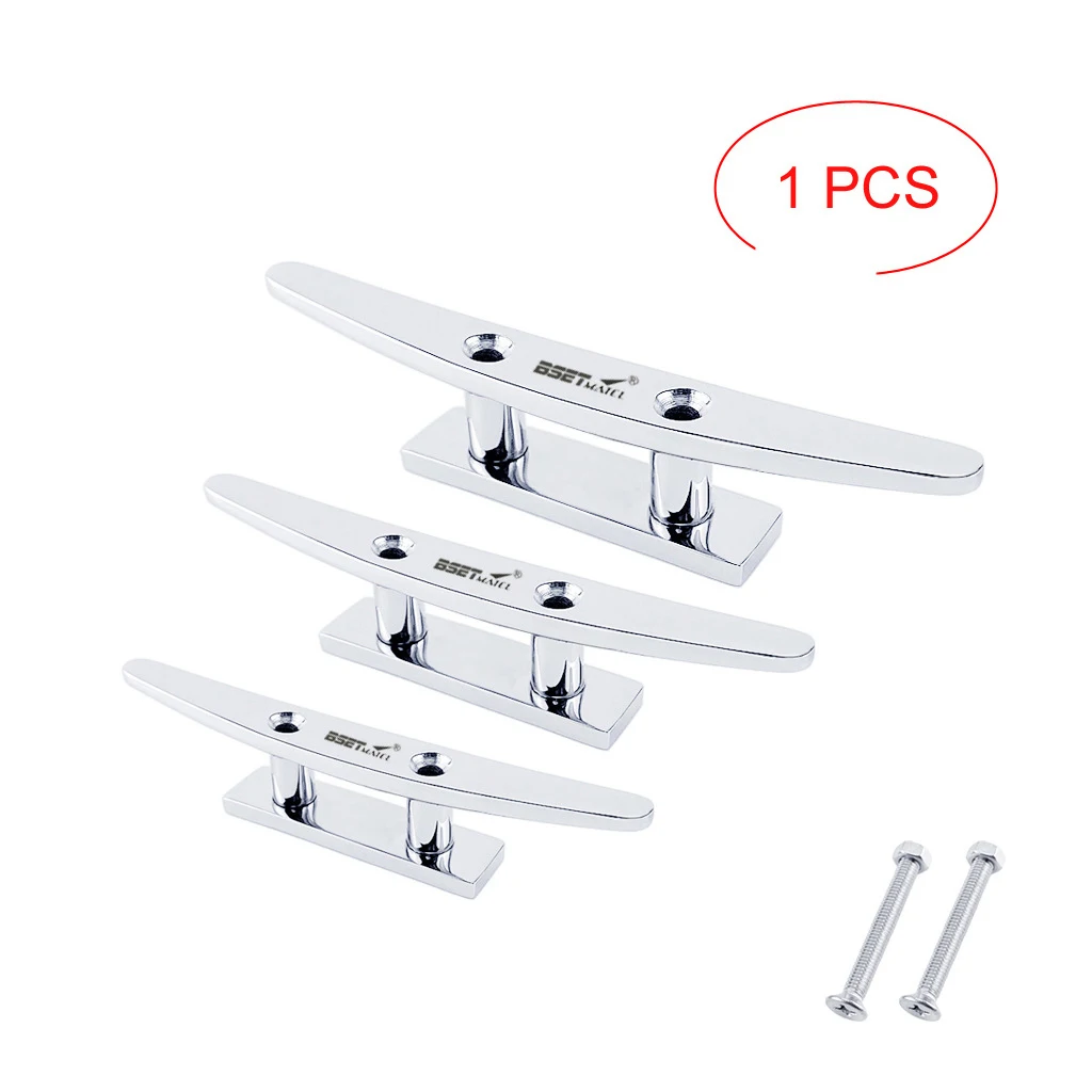 Stainless Steel 316 Low Flat Cleat Boat Cleats Deck Rope Cleat Mooring Dock Cleat Marine Hardware Yacht Accessories Lock bolt
Stainless Steel 316 Low Flat Cleat Boat Cleats Deck Rope Cleat Mooring Dock Cleat Marine Hardware Yacht Accessories Lock bolt