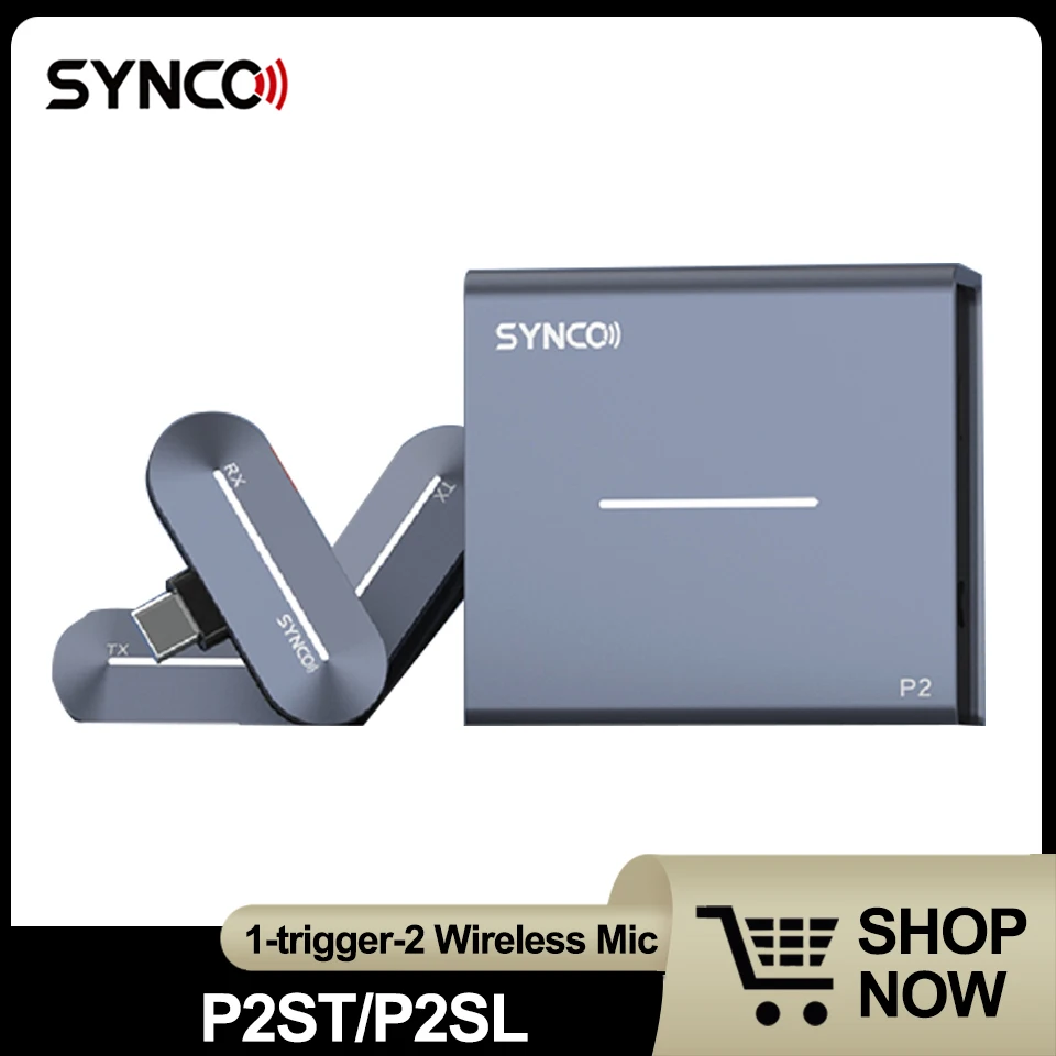 Synco P2ST/P2SL Digital 2.4GHz 1-trigger-2 Wireless Microphone for Profession Studio
Synco P2ST/P2SL Digital 2.4GHz 1-trigger-2 Wireless Microphone for Profession Studio