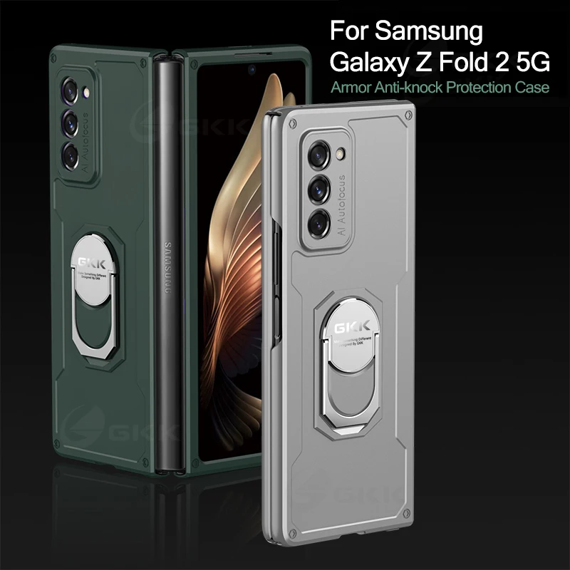 GKK армированный противоударный чехол для Samsung Galaxy Z, складной чехол с кольцом-подставкой, мягкий ТПУ, Жесткий Чехол для Samsung Galaxy Fold 2
GKK армированный противоударный чехол для Samsung Galaxy Z, складной чехол с кольцом-подставкой, мягкий ТПУ, Жесткий Чехол для Samsung Galaxy Fold 2