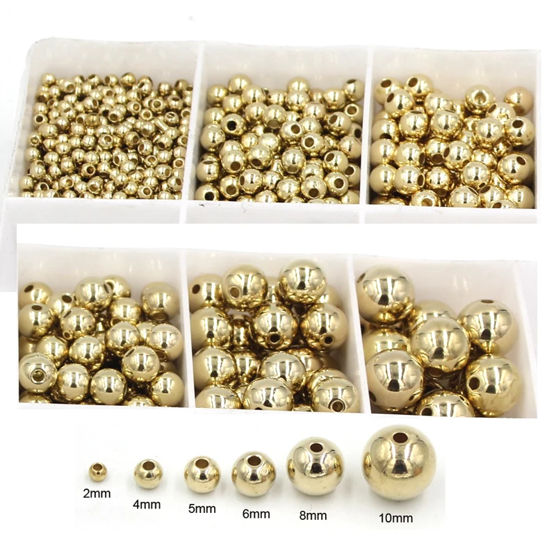 Wholesale 2 4 5 6 8 10mm 30-500pcs Gold Plated CCB Round Seed Spacer Loose Beads For Beaded Bracelets Jewelry making DIY
Wholesale 2 4 5 6 8 10mm 30-500pcs Gold Plated CCB Round Seed Spacer Loose Beads For Beaded Bracelets Jewelry making DIY