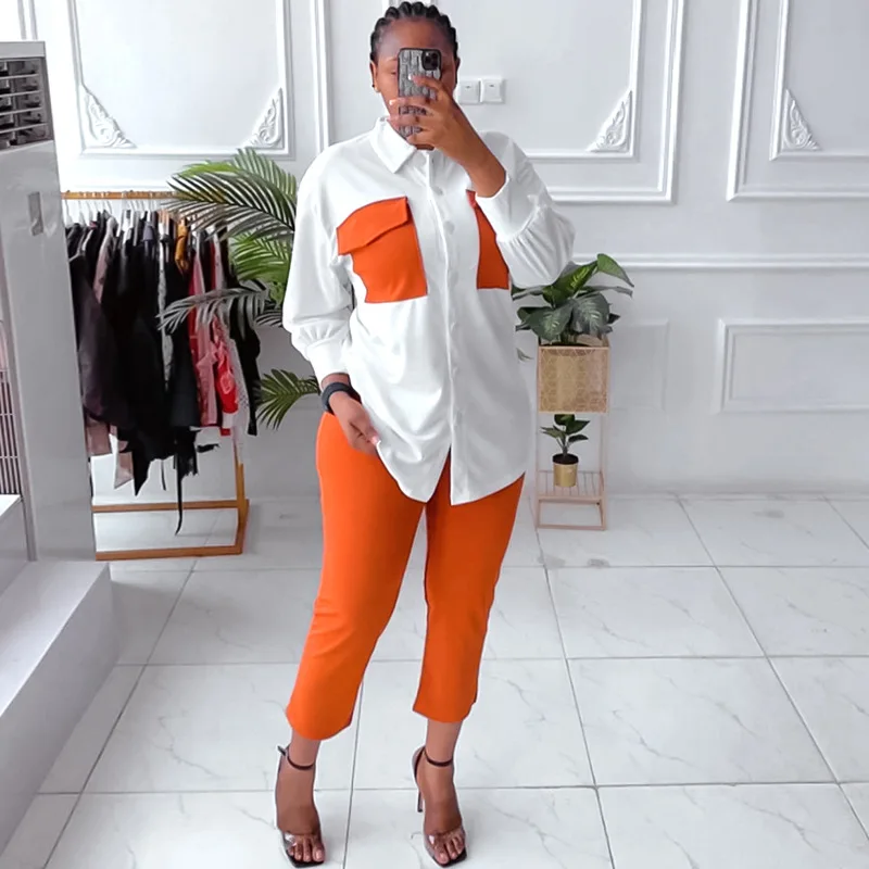 African Suit 2 Pieces Sets for Women Summer African Women Long Sleeve Top and Long Pant Suit African Clothes Women
African Suit 2 Pieces Sets for Women Summer African Women Long Sleeve Top and Long Pant Suit African Clothes Women
