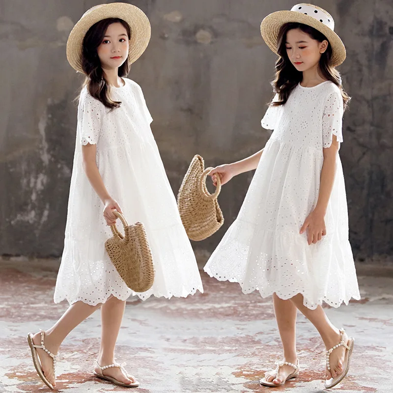 Summer Girls Dress with Lining Cotton Embroidery Teenage Girls Princess Midi Dress Children Party Clothes 4 6 8 9 10 12 14 Years
Summer Girls Dress with Lining Cotton Embroidery Teenage Girls Princess Midi Dress Children Party Clothes 4 6 8 9 10 12 14 Years