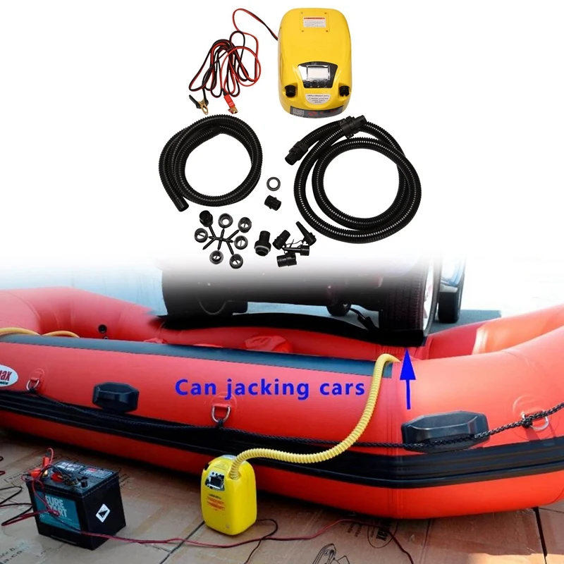 Electric Speedy Air Pump 12V For Inflatable Fishing Boat LCD Display Portable Intelligent Mode GP80D
Electric Speedy Air Pump 12V For Inflatable Fishing Boat LCD Display Portable Intelligent Mode GP80D