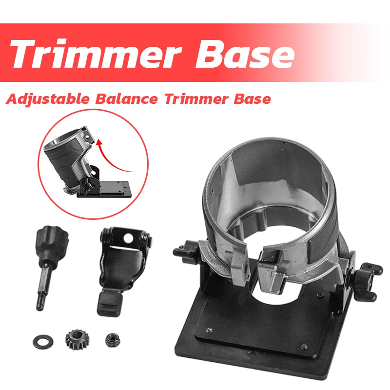 Adjustable Balance Trimmer Base Shield Wood Work Shank Trim Router Edge Molding Metal + Plastic 8.9x8.9cm Trimmer Tool Parks
Adjustable Balance Trimmer Base Shield Wood Work Shank Trim Router Edge Molding Metal + Plastic 8.9x8.9cm Trimmer Tool Parks