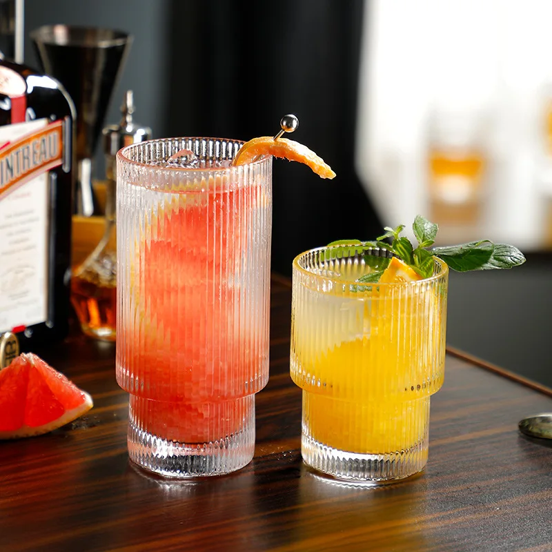 Stackable Glass Cup Tea Wine Glasses for Drinking Whiskey Coffee Beer Creative Vertical Stripes Juice Cups Folding Container
Stackable Glass Cup Tea Wine Glasses for Drinking Whiskey Coffee Beer Creative Vertical Stripes Juice Cups Folding Container
