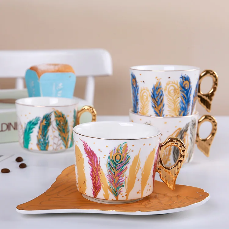 New angel light luxury cup dish ceramic small coffee and set home Afternoon Tea exquisite
New angel light luxury cup dish ceramic small coffee and set home Afternoon Tea exquisite