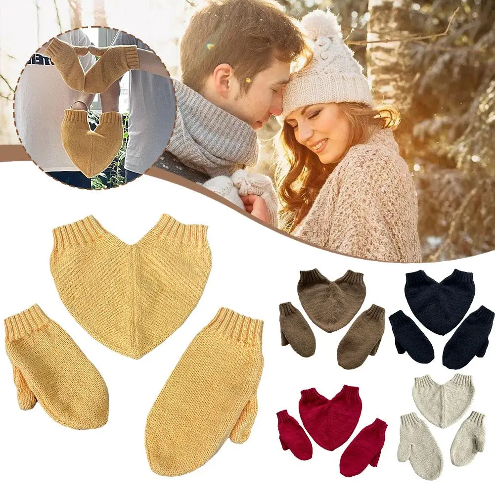 Winter Knitted Gloves With Hand Holding Design Couple Finger Keep Thicken Full Gloves Warm Outdoor Lovers Skiing Cycling Gl K4G0
Winter Knitted Gloves With Hand Holding Design Couple Finger Keep Thicken Full Gloves Warm Outdoor Lovers Skiing Cycling Gl K4G0