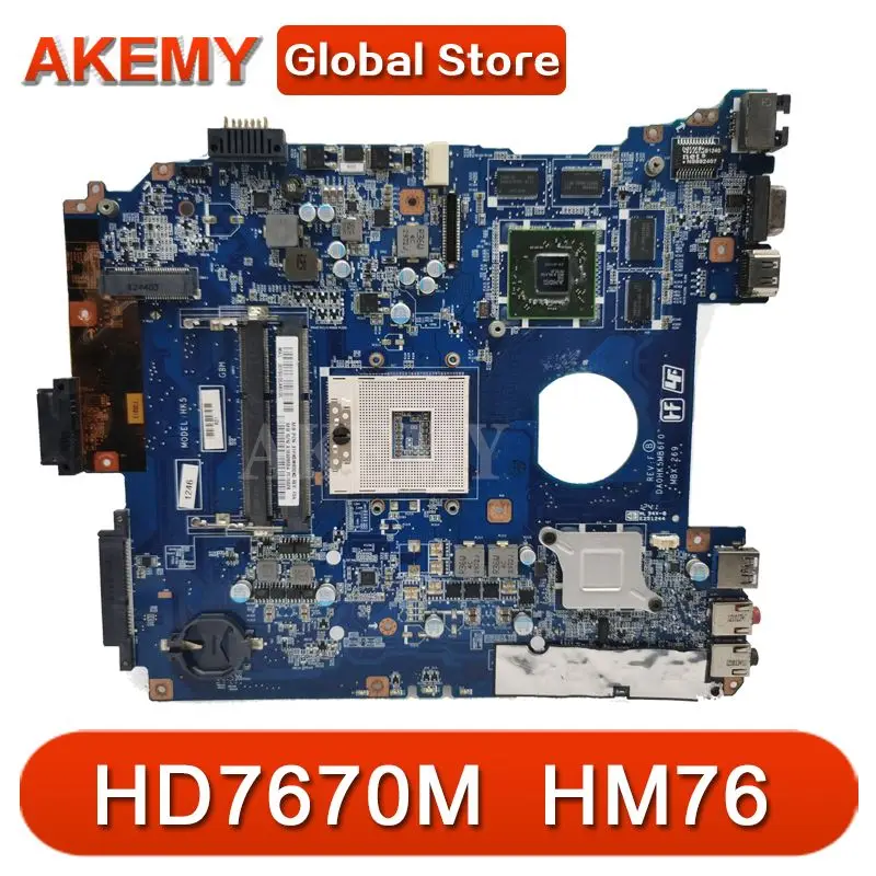 

Akemy For Sony SVE151 SVE1512 Laptop Motherboard A1876098A DA0HK5MB6F0 HD 7670M 1GB HM76 MBX-269 MB 100% Tested Fast Ship