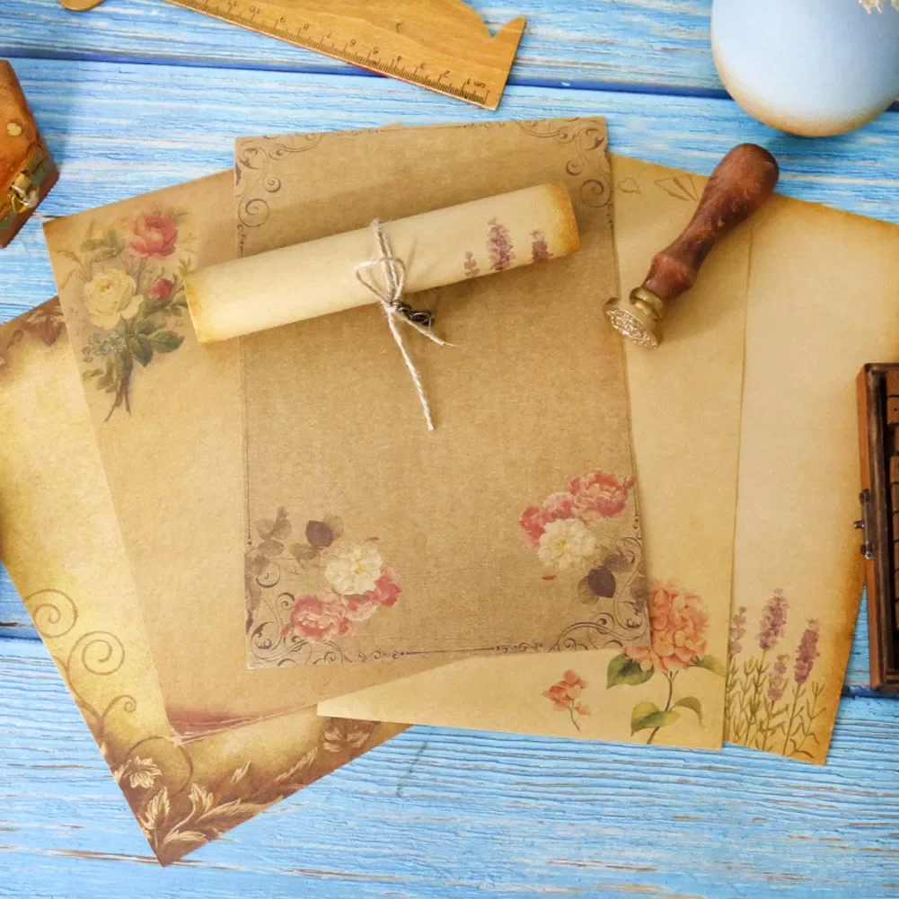 8 sheets Retro Vintage Letter Papers Old Europe Style Romantic Kraft Brown Papers Scrapbooking Collection Papers Writing Papers
8 sheets Retro Vintage Letter Papers Old Europe Style Romantic Kraft Brown Papers Scrapbooking Collection Papers Writing Papers