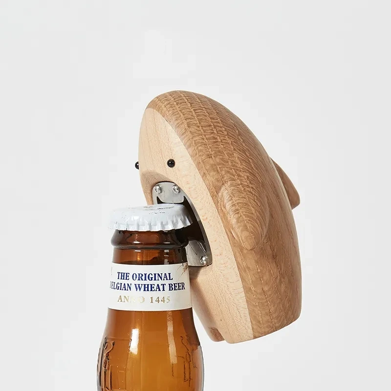 Creative Wooden Shark Ornament Beer Bottle Opener Statue Portable Corkscrew Wine Soda Cap Remover Tool for Party Home Decoration
Creative Wooden Shark Ornament Beer Bottle Opener Statue Portable Corkscrew Wine Soda Cap Remover Tool for Party Home Decoration