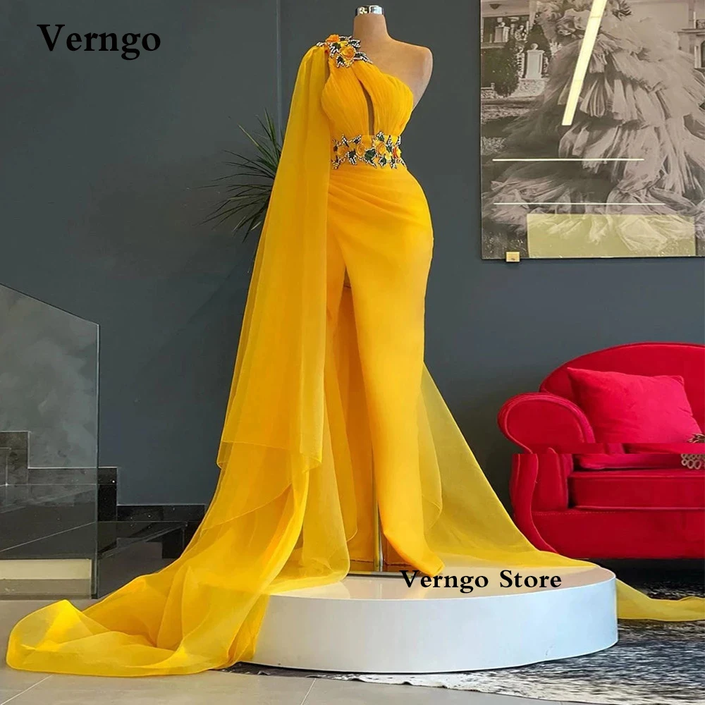 Длинные золотистые желтые тюлевые платья Verngo на одно плечо с разрезом 3D Цветы накидка рукава африканские женские вечерние платья
Длинные золотистые желтые тюлевые платья Verngo на одно плечо с разрезом 3D Цветы накидка рукава африканские женские вечерние платья