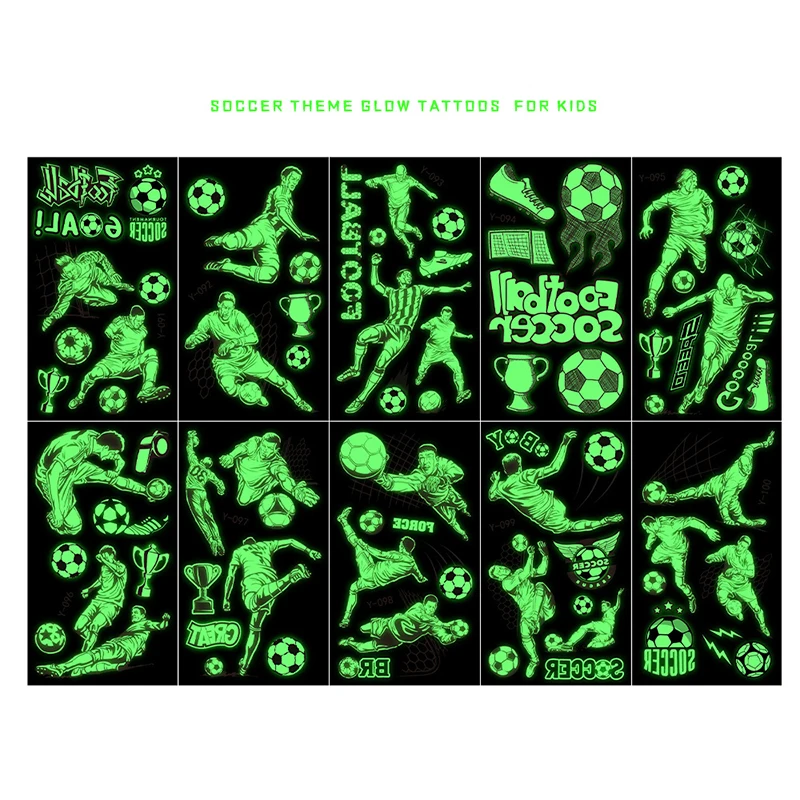 2022 New Kids Sports Football Luminous Tattoo Stickers 10pcs Face Stickers world football Waterproof Luminous Tattoo Stickers
2022 New Kids Sports Football Luminous Tattoo Stickers 10pcs Face Stickers world football Waterproof Luminous Tattoo Stickers