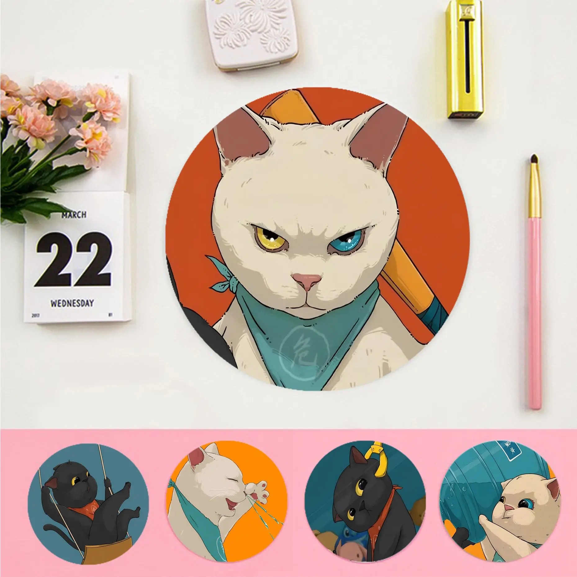 Kawaii Cat Animation Round Cabinet Gaming Laptop Computer Desk Mat Office Notbook Mouse Pad Mouse Mat For PC Gamer Mousemat
Kawaii Cat Animation Round Cabinet Gaming Laptop Computer Desk Mat Office Notbook Mouse Pad Mouse Mat For PC Gamer Mousemat