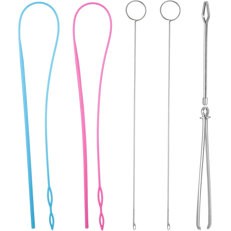 6 Pieces Sewing Loop Kit, Loop Turner Hook Flexible Drawstring Threader Metal Tweezers Long Loop Turner Tool With Latch
6 Pieces Sewing Loop Kit, Loop Turner Hook Flexible Drawstring Threader Metal Tweezers Long Loop Turner Tool With Latch