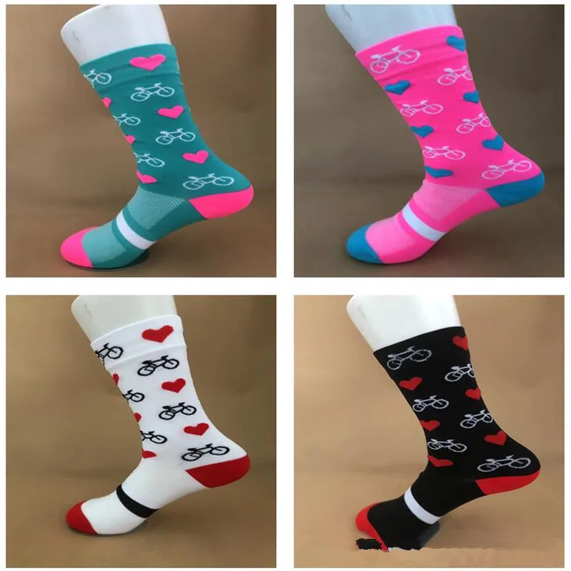 New Professional Sport Pro Cycling Socks Men Women Compression Road Bicycle Socks Mountain Bike Socks Racing Socks Heart Pattern
New Professional Sport Pro Cycling Socks Men Women Compression Road Bicycle Socks Mountain Bike Socks Racing Socks Heart Pattern
