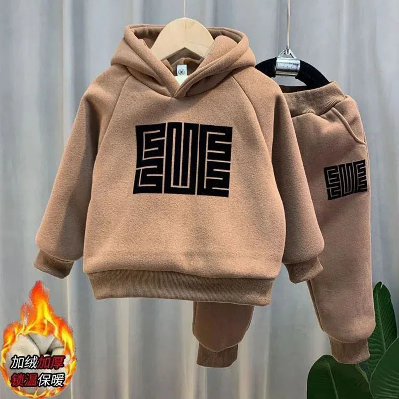 Boy's Plush Suit Children's Fleece Hooded Sweater+Sweatpant Fashion Maze Thickened Kids Tracksuit Baby 2pcs/set Outfits Clothing
Boy's Plush Suit Children's Fleece Hooded Sweater+Sweatpant Fashion Maze Thickened Kids Tracksuit Baby 2pcs/set Outfits Clothing